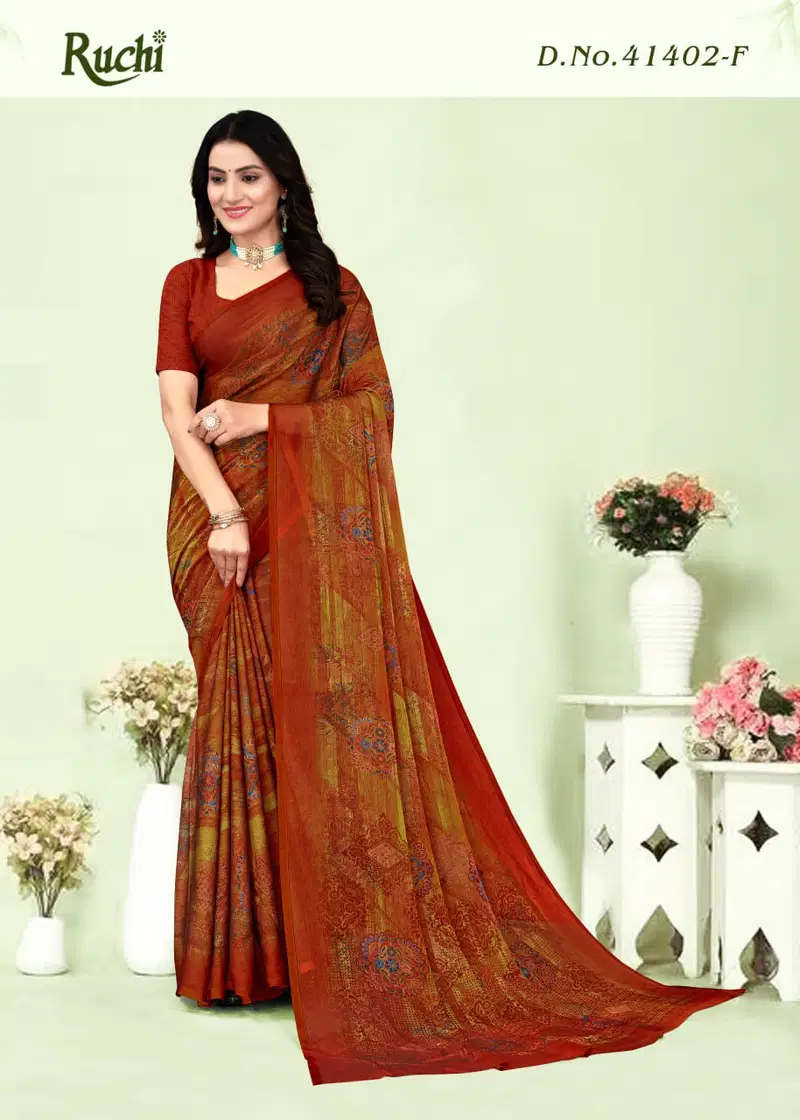 Kajal Chiffon Vol 1 By Ruchi Daily Wear Saree Wholesale Shop In Surat

